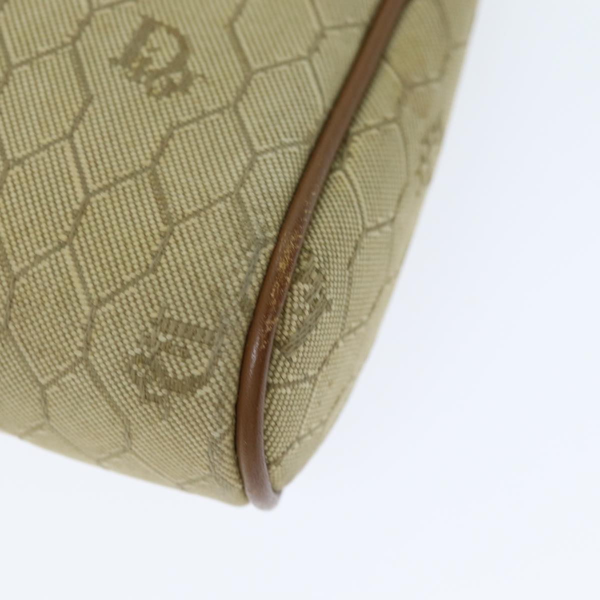 Dior Honeycomb Beige Canvas Clutch Bag