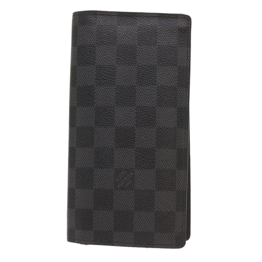 Louis Vuitton Portefeuille Brazza Black Canvas Wallet Accessories