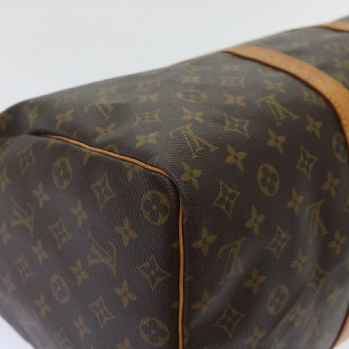 Louis Vuitton Keepall 45 Brown Canvas Travel Bag