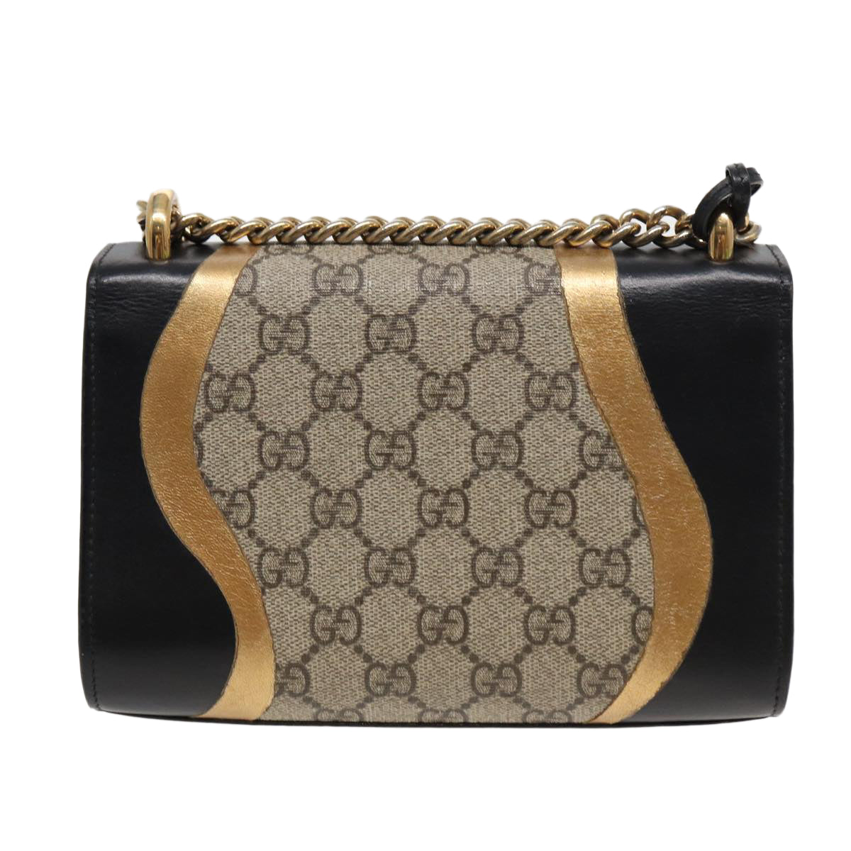 Gucci Padlock Beige Leather Shoulder Bag