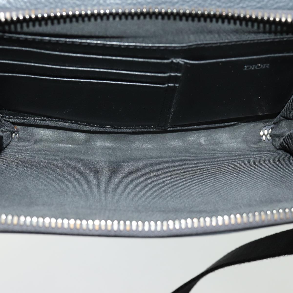 Dior Grey Leather Shoulder Bag