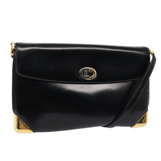 Dior Black Leather Shoulder Bag