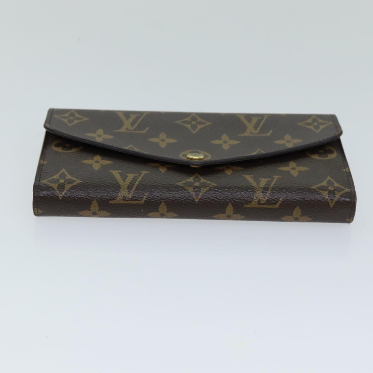 Louis Vuitton Portefeuille Sarah Brown Canvas Wallet Accessories