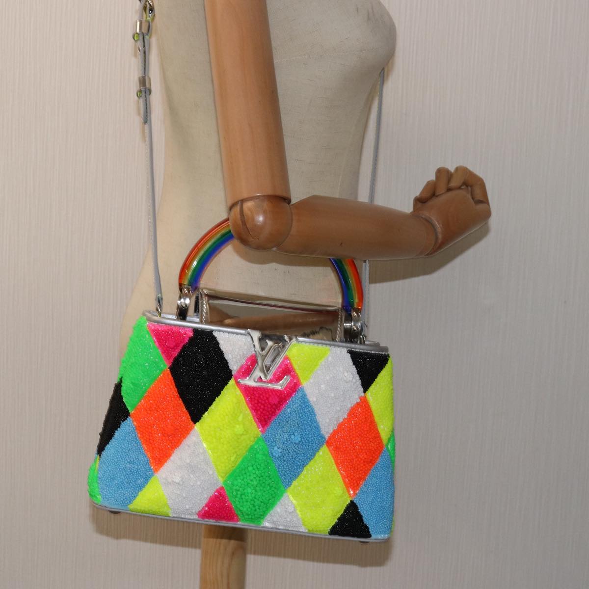 Louis Vuitton Capucines Multicolour Leather Hand Bag