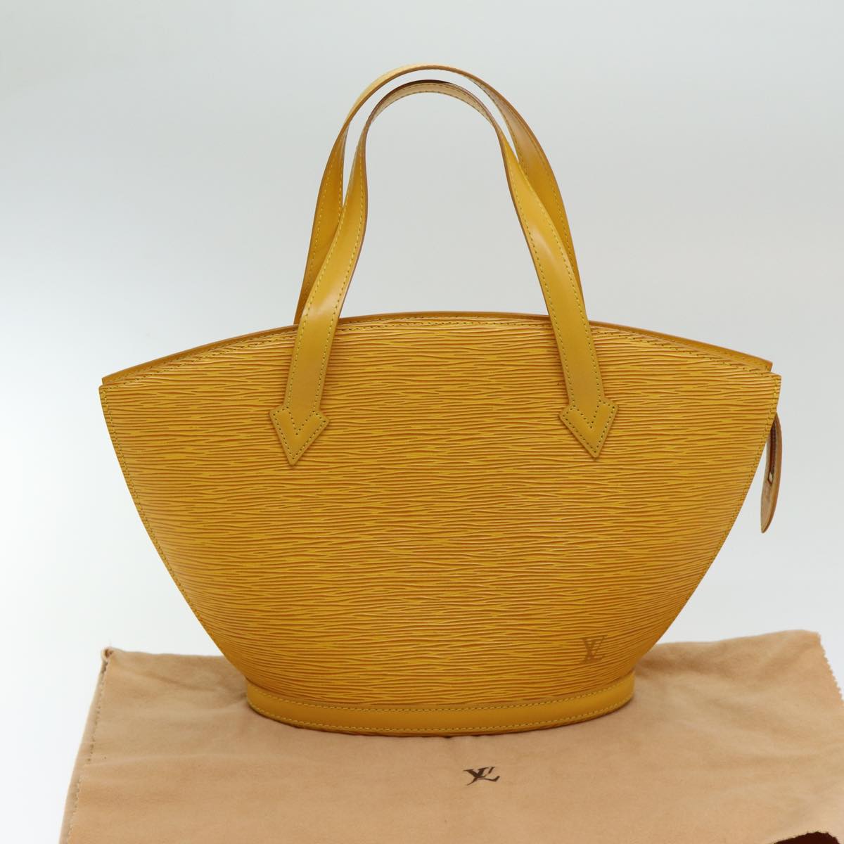 Louis Vuitton Saint Jacques Yellow Leather Hand Bag