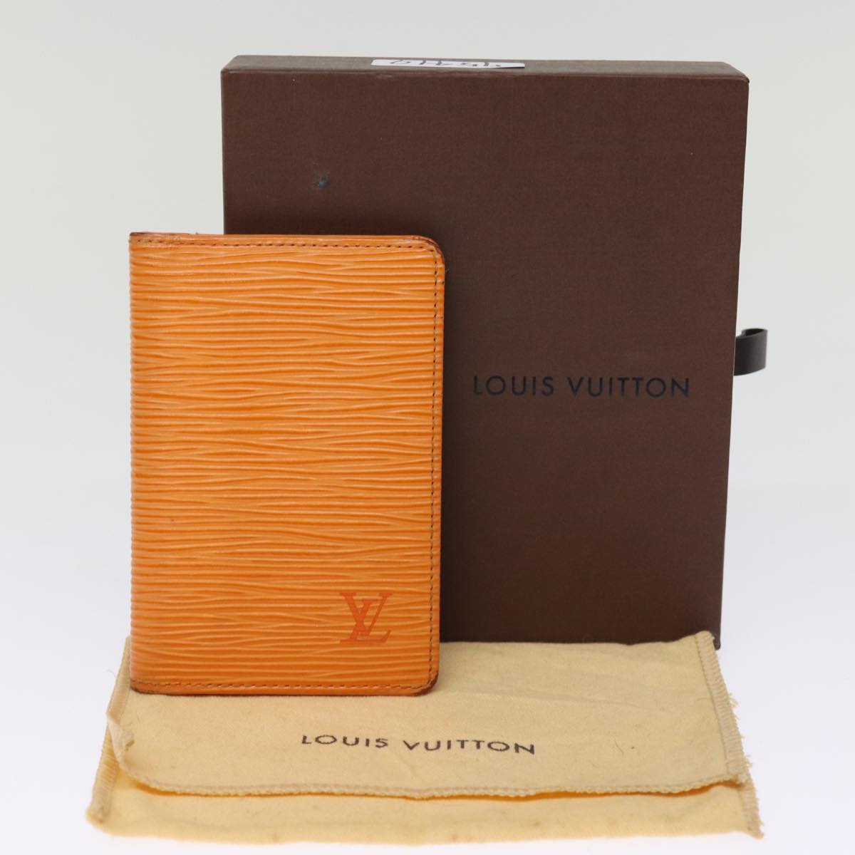 Louis Vuitton Organizer de poche Orange Leather Wallet Accessories