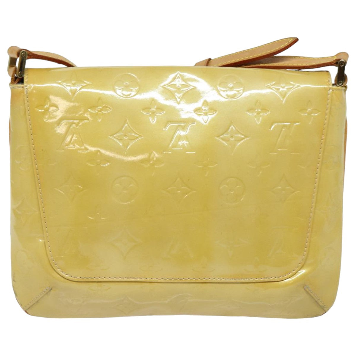 Louis Vuitton Thompson Yellow Patent Leather Shoulder Bag