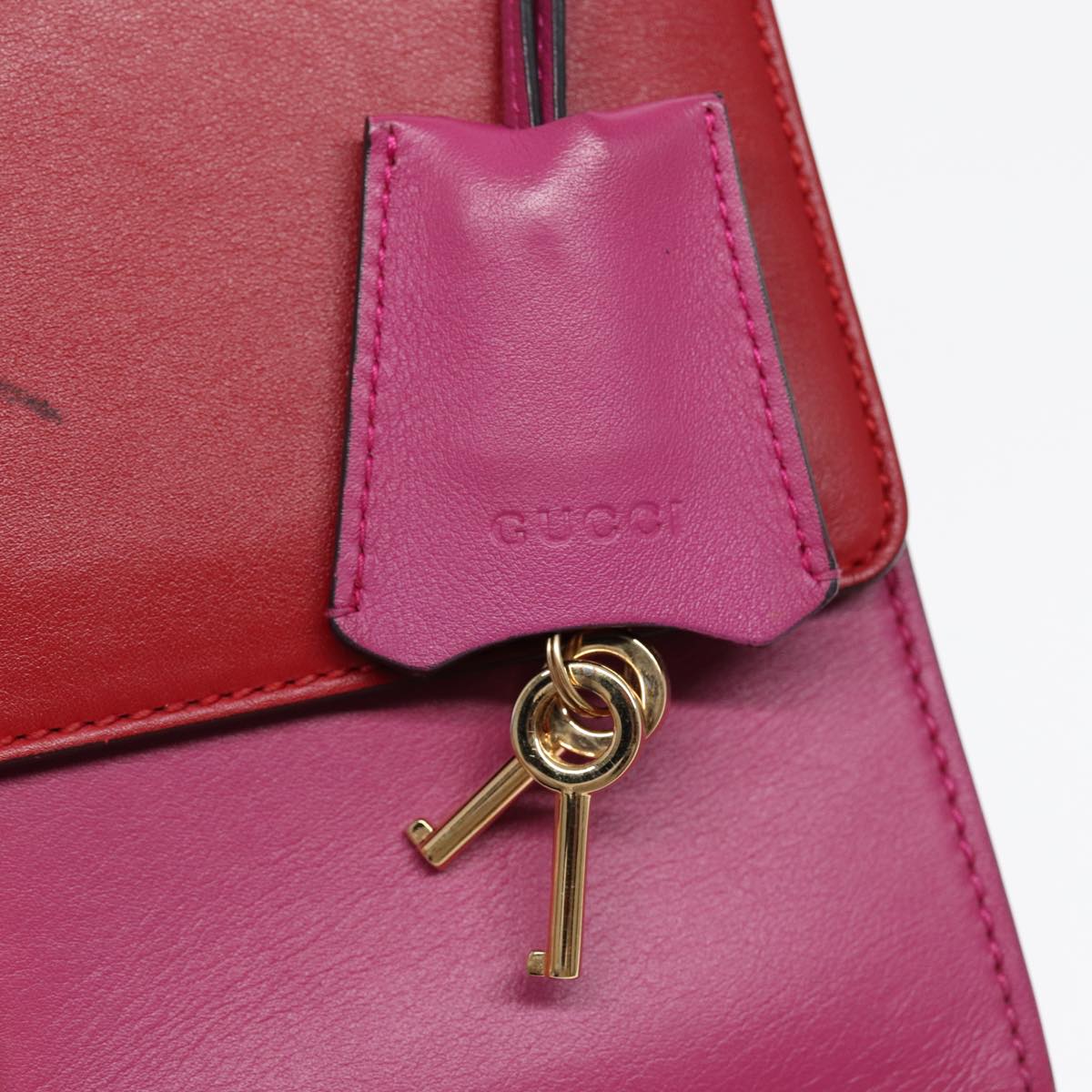 Gucci Padlock Red Leather Shoulder Bag