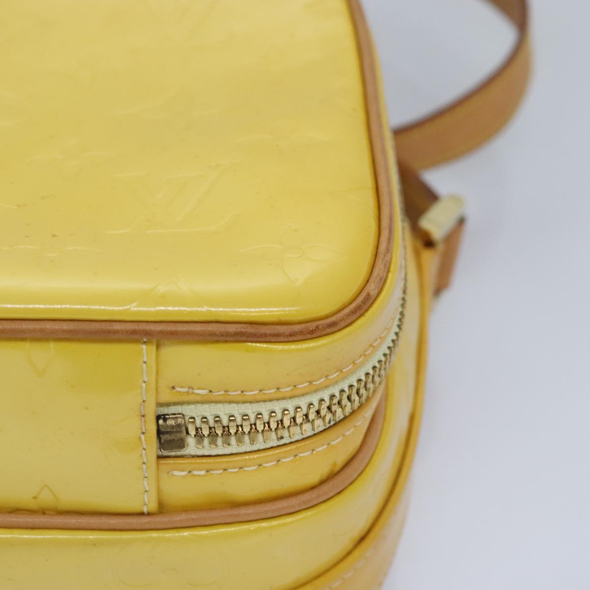 Louis Vuitton Wooster Yellow Patent Leather Shoulder Bag