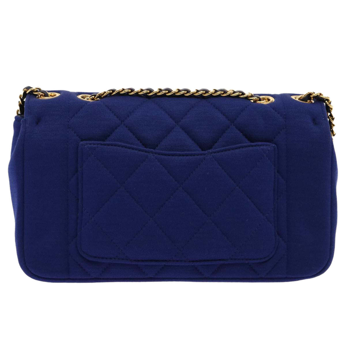 Chanel Diana Blue Canvas Shoulder Bag