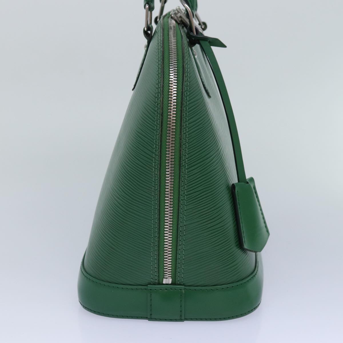 Louis Vuitton Alma Green Calfskin Hand Bag