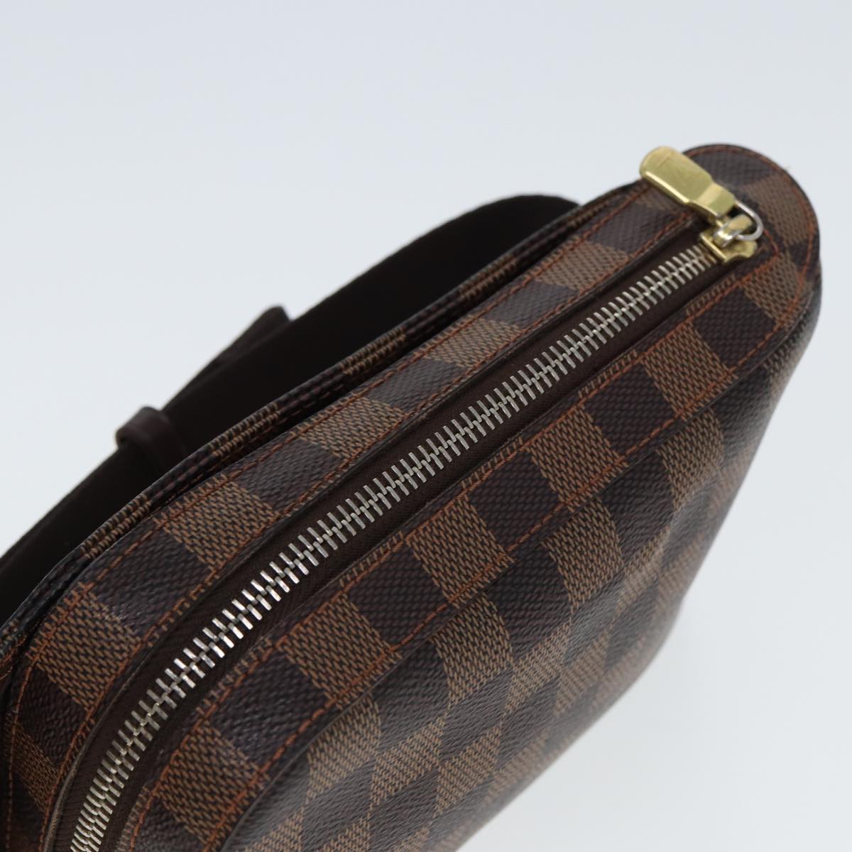 Louis Vuitton Geronimos Brown Canvas Shoulder Bag