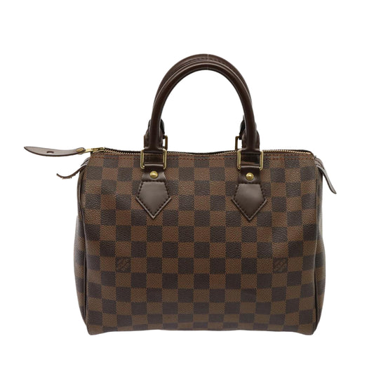 Louis Vuitton Speedy 25 Brown Canvas Hand Bag