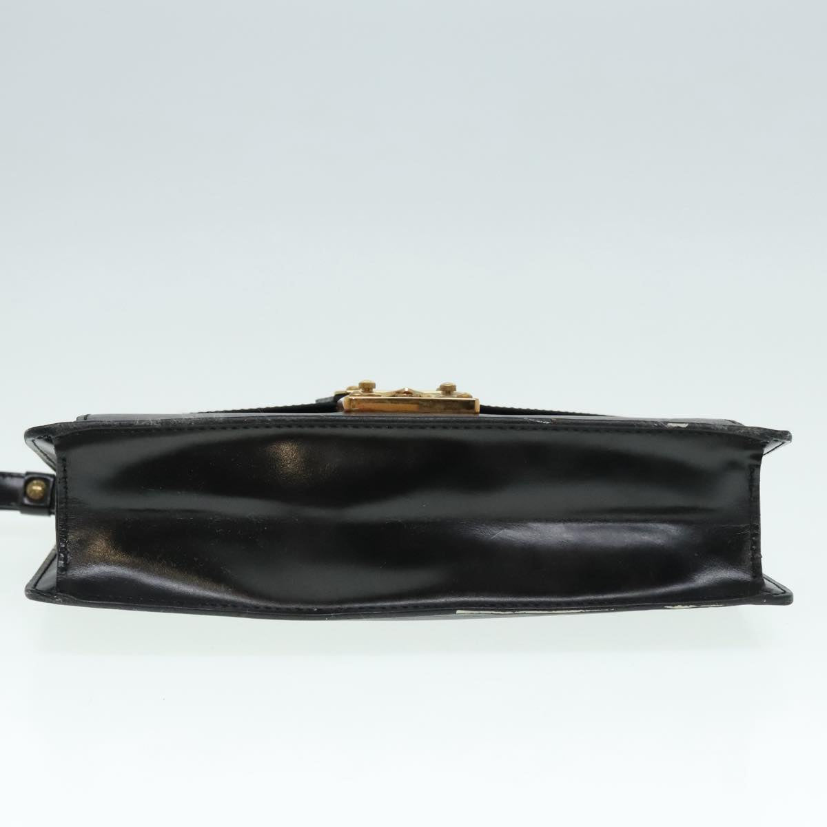 Louis Vuitton Serie Dragonne Black Patent Leather Hand Bag