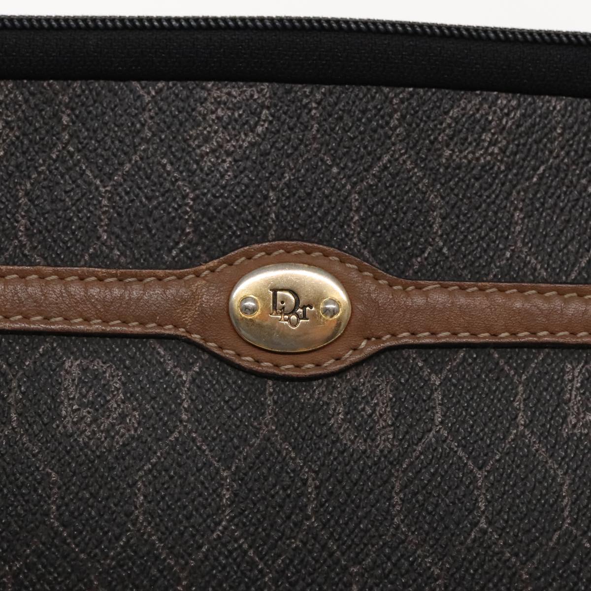 Dior Honeycomb Black Canvas Clutch Bag