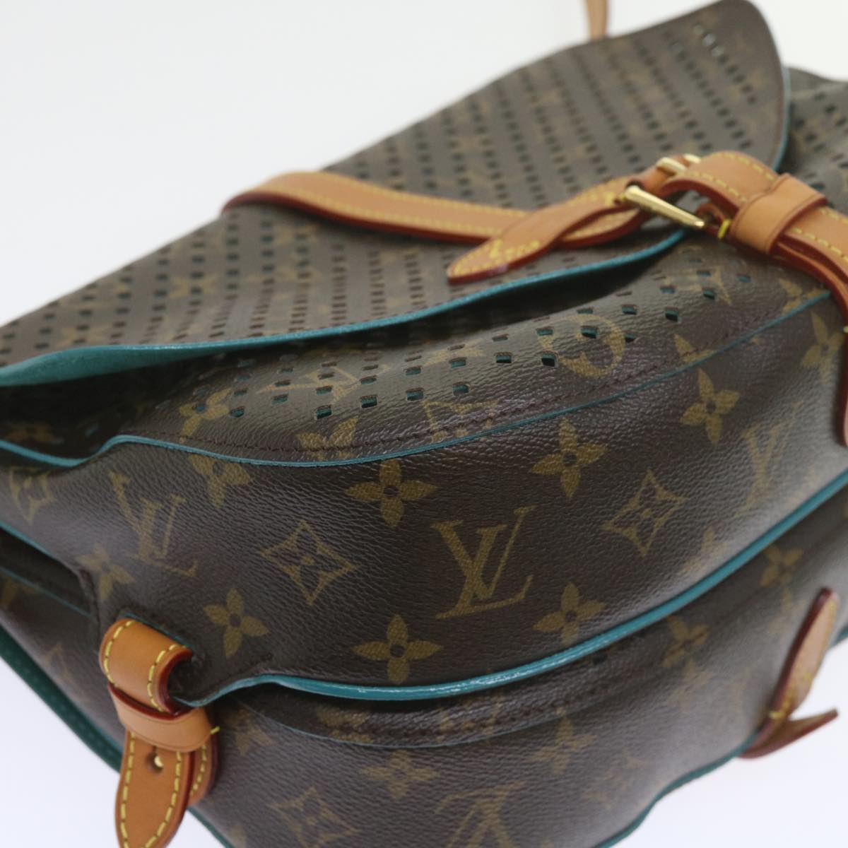 Louis Vuitton Saumur Brown Canvas Shoulder Bag