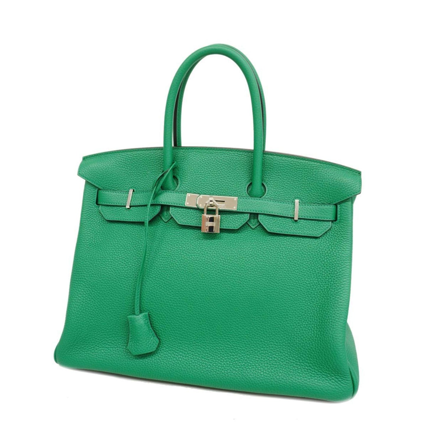 Hermès Birkin 35 Green Leather Hand Bag