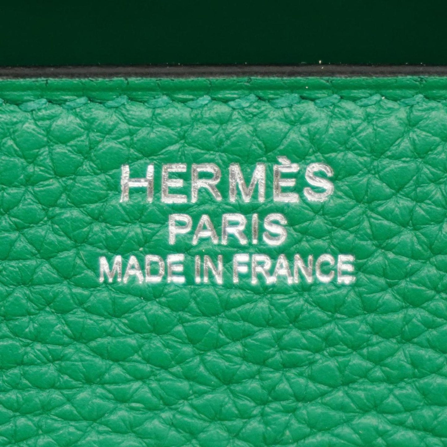 Hermès Birkin 35 Green Leather Hand Bag