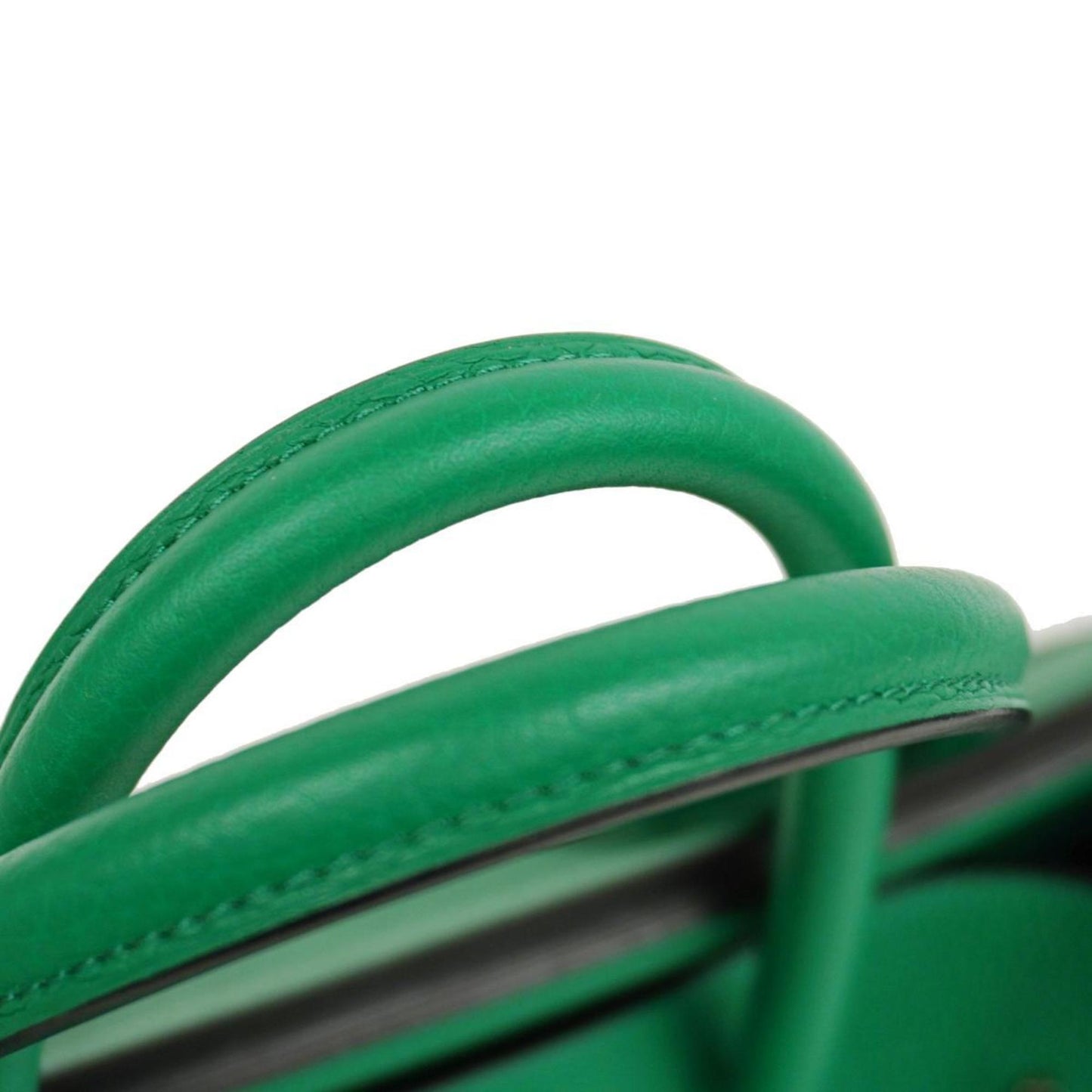 Hermès Birkin 35 Green Leather Hand Bag