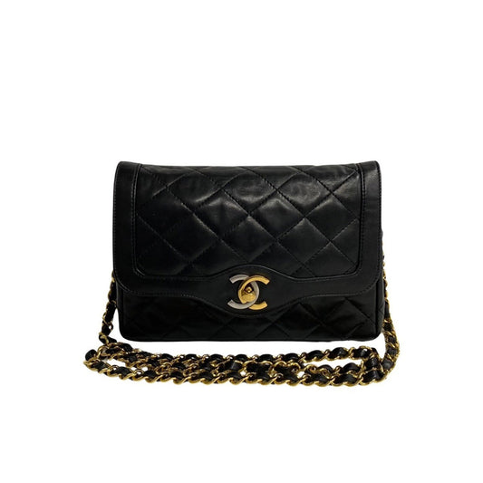 Chanel Black Leather Shoulder Bag