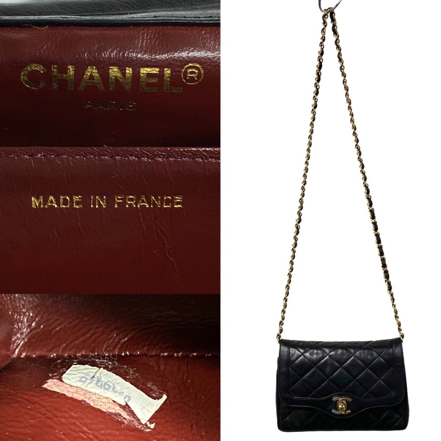 Chanel Black Leather Shoulder Bag