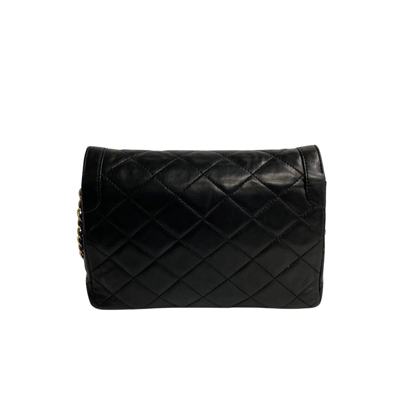 Chanel Black Leather Shoulder Bag