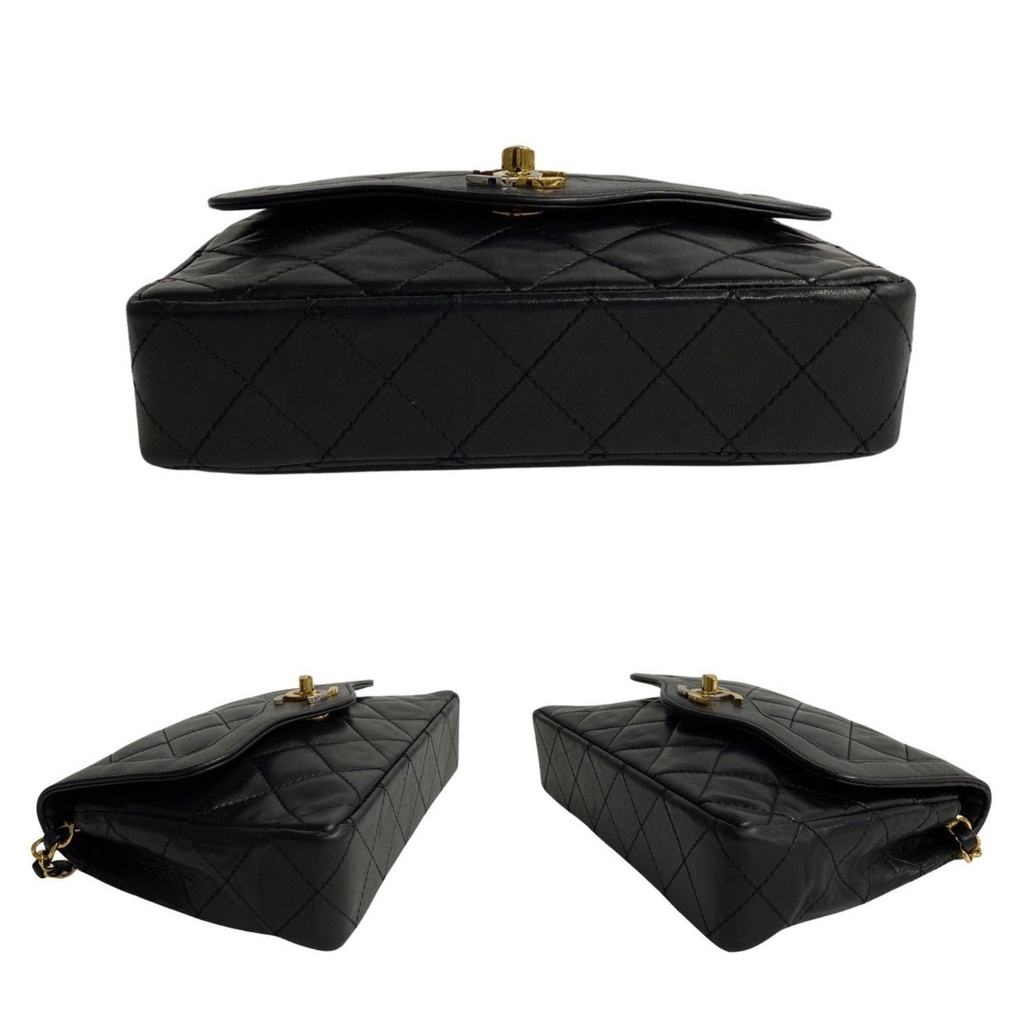 Chanel Black Leather Shoulder Bag