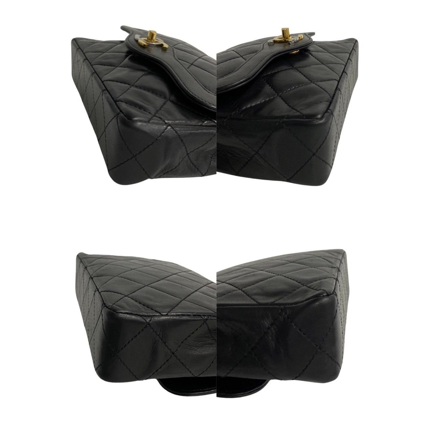 Chanel Black Leather Shoulder Bag