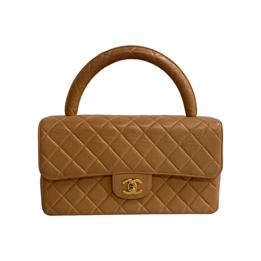 Chanel Timeless Beige Leather Hand Bag