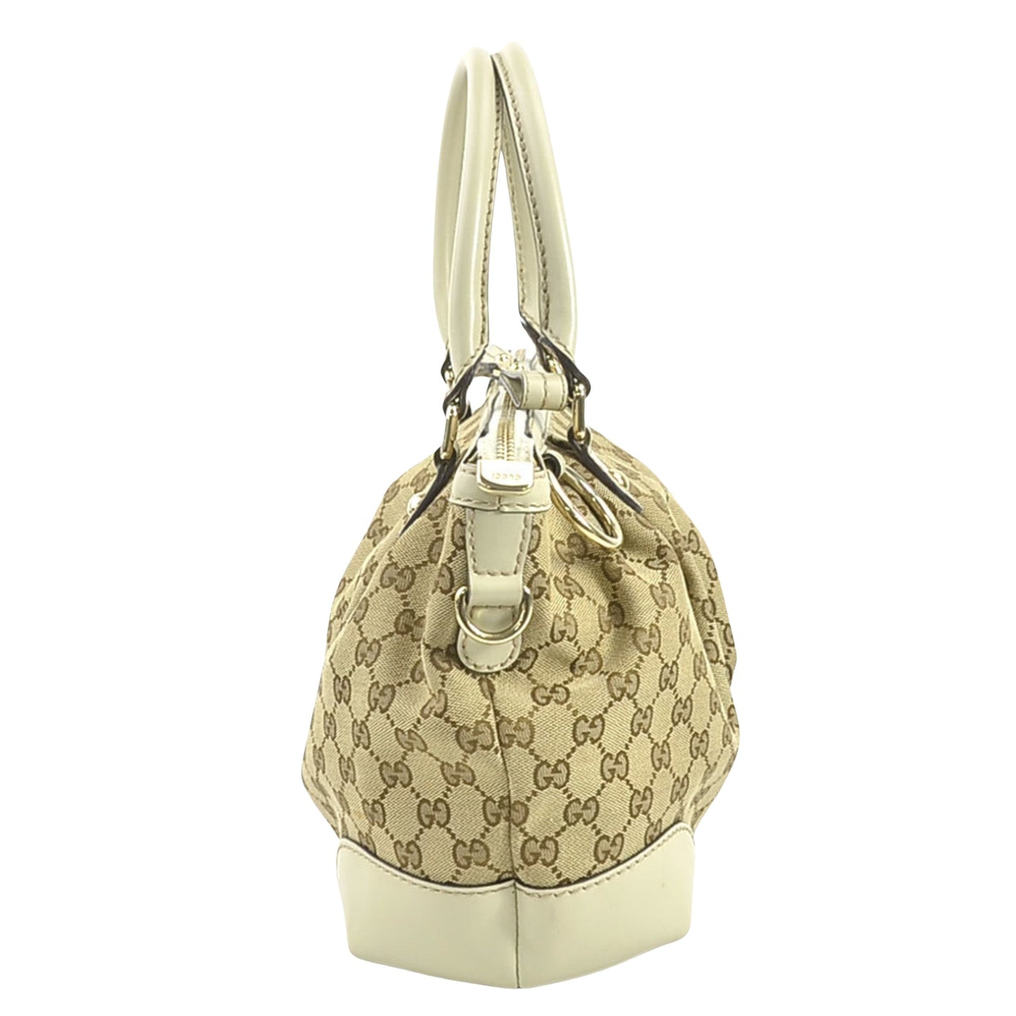 Gucci Sukey Beige Canvas Hand Bag