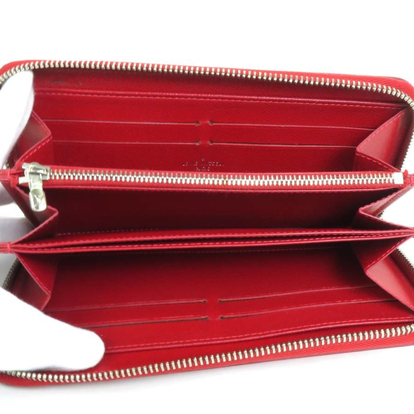 Louis Vuitton Zippy Red Leather Wallet Accessories