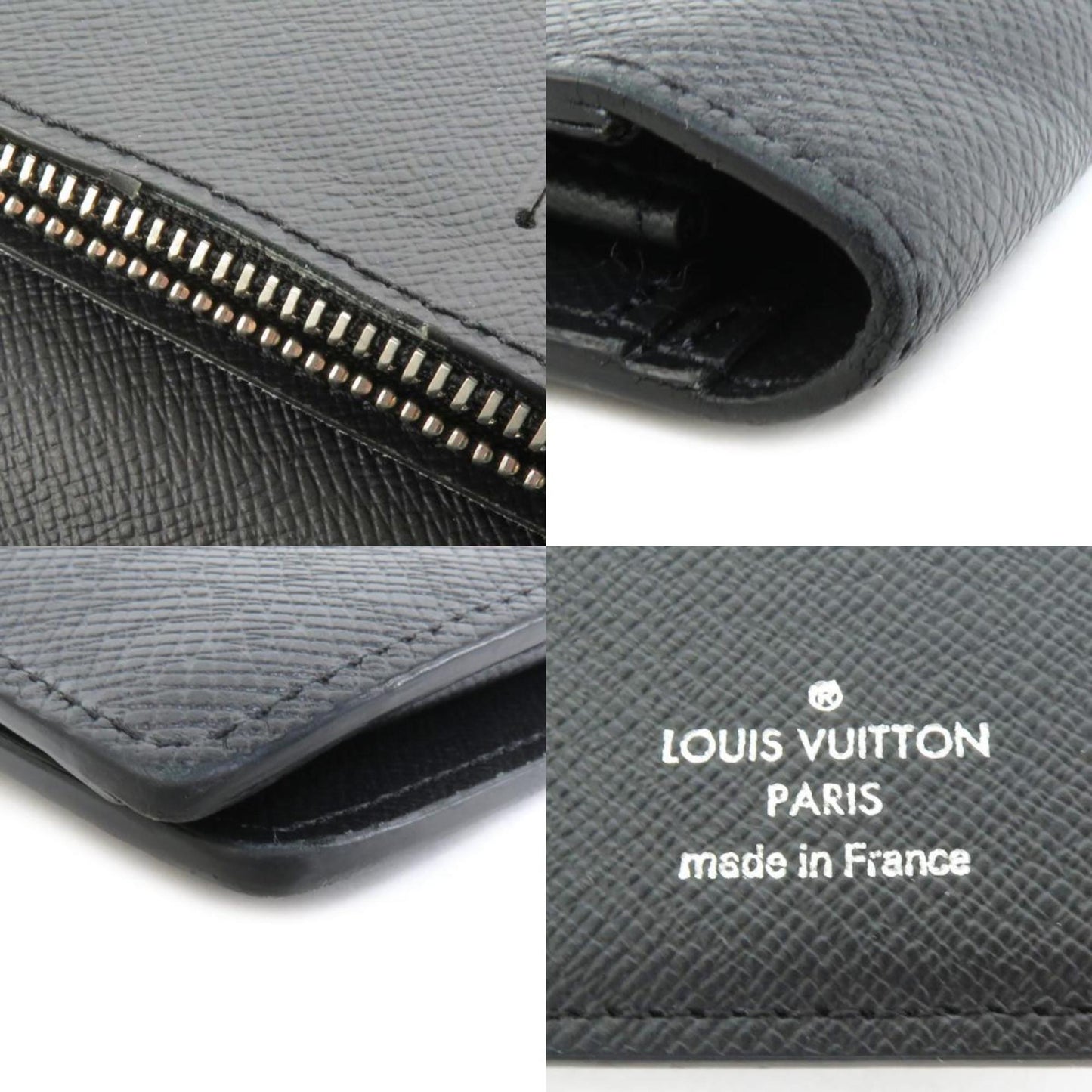 Louis Vuitton Brazza Black Leather Wallet Accessories