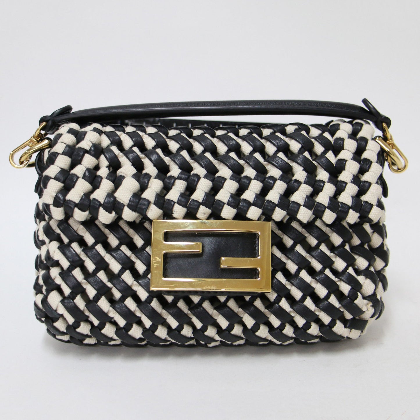 Fendi Black Leather Shoulder Bag