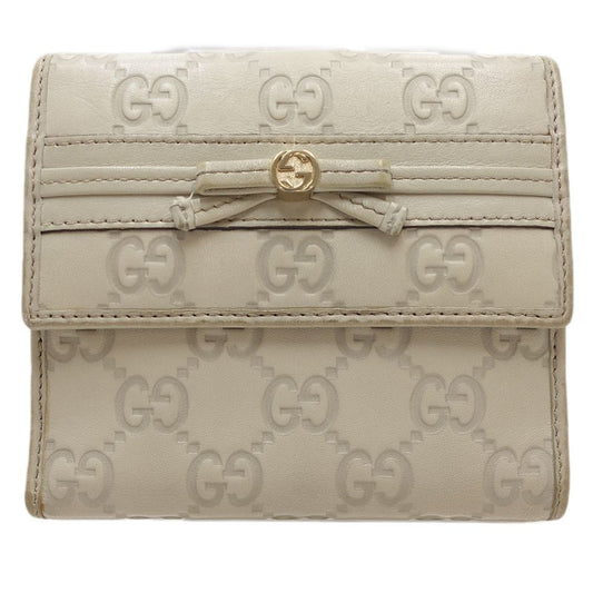 Gucci White Leather Wallet Accessories