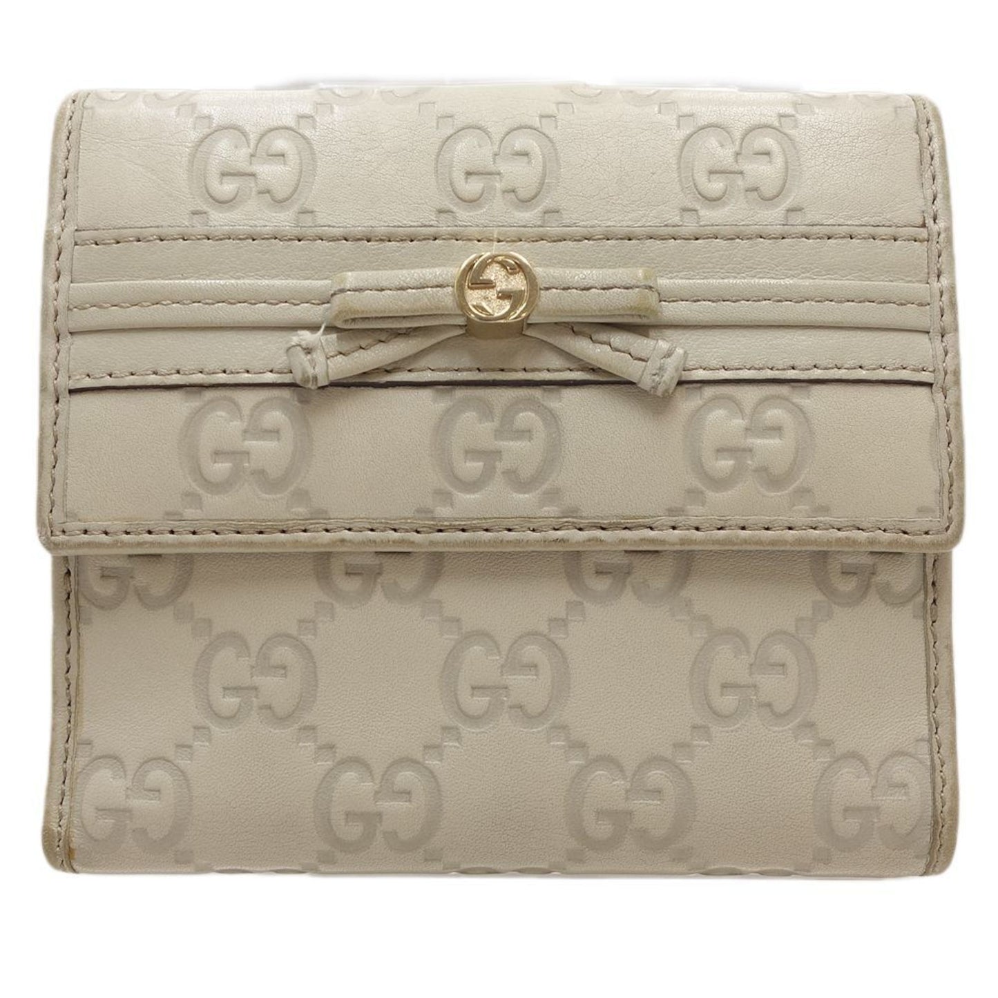 Gucci White Leather Wallet Accessories