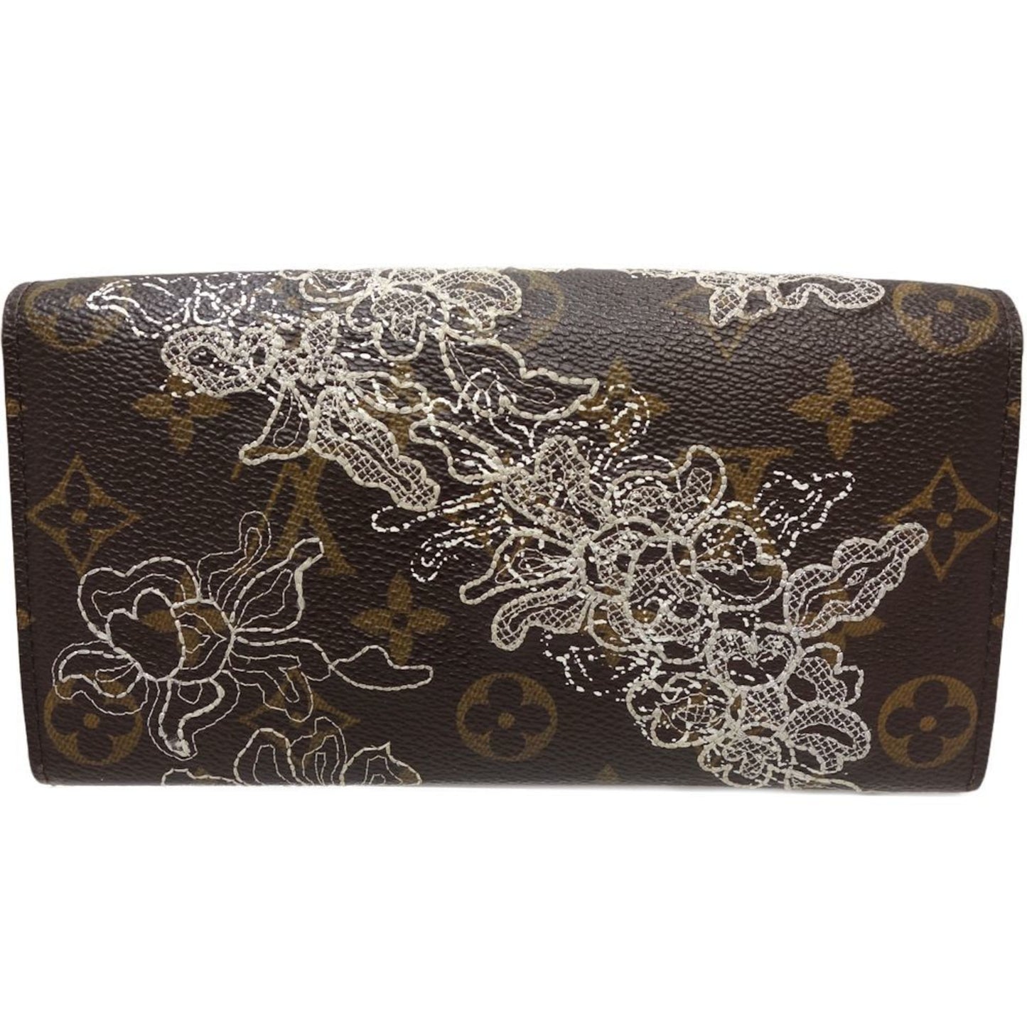 Louis Vuitton Sarah Brown Canvas Wallet Accessories