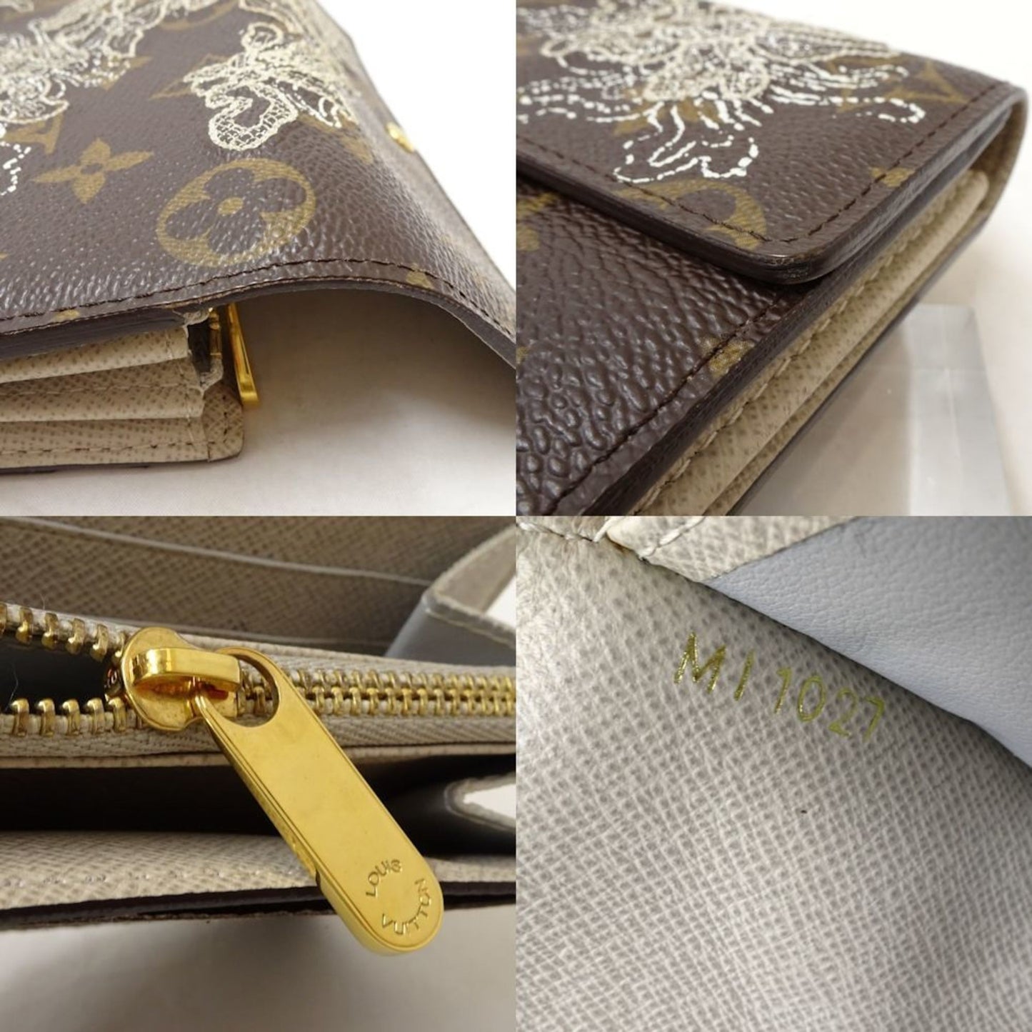 Louis Vuitton Sarah Brown Canvas Wallet Accessories