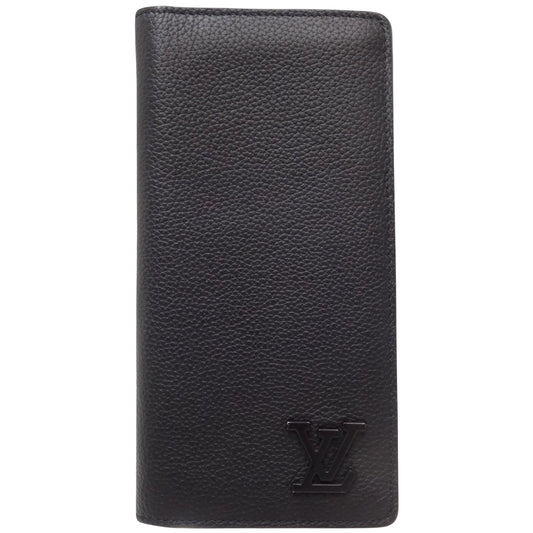 Louis Vuitton Portefeuille Brazza Black Leather Wallet Accessories