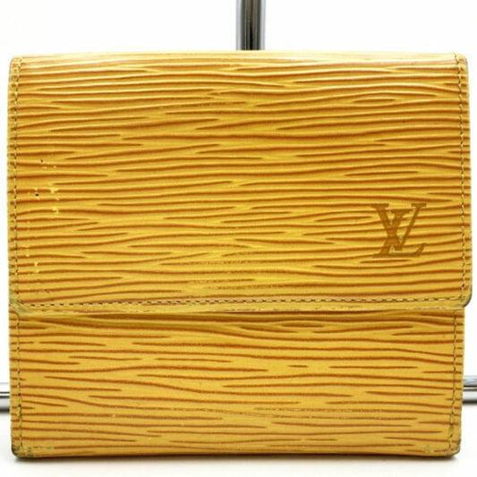 Louis Vuitton Porte-monnaie Yellow Leather Wallet Accessories