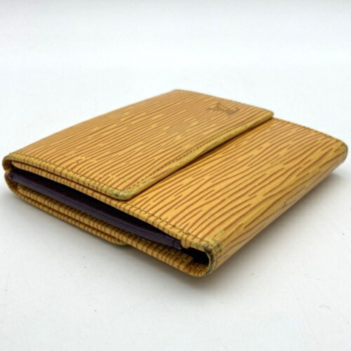 Louis Vuitton Porte-monnaie Yellow Leather Wallet Accessories