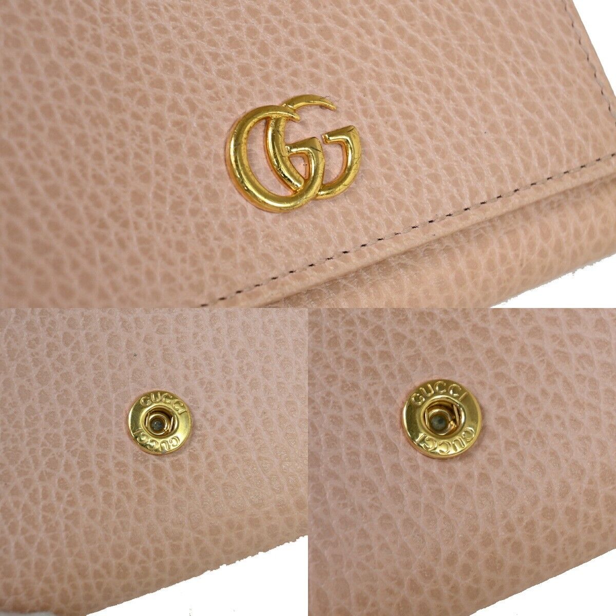 Gucci Pink Leather Wallet Accessories