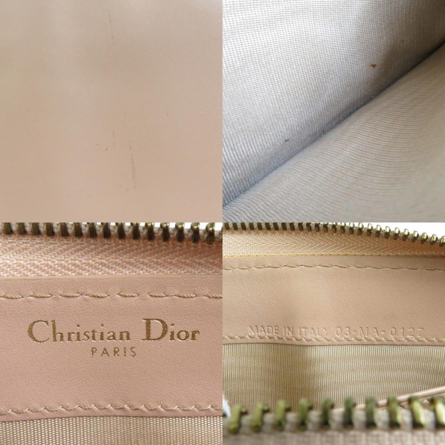 Dior Pink Leather Wallet Accessories