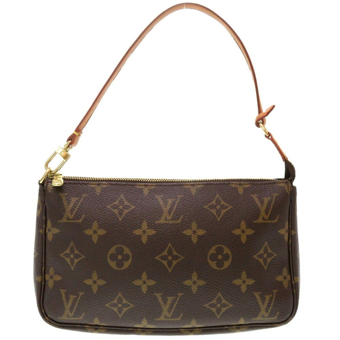 Louis Vuitton Pochette accessoires Brown Canvas Clutch Bag