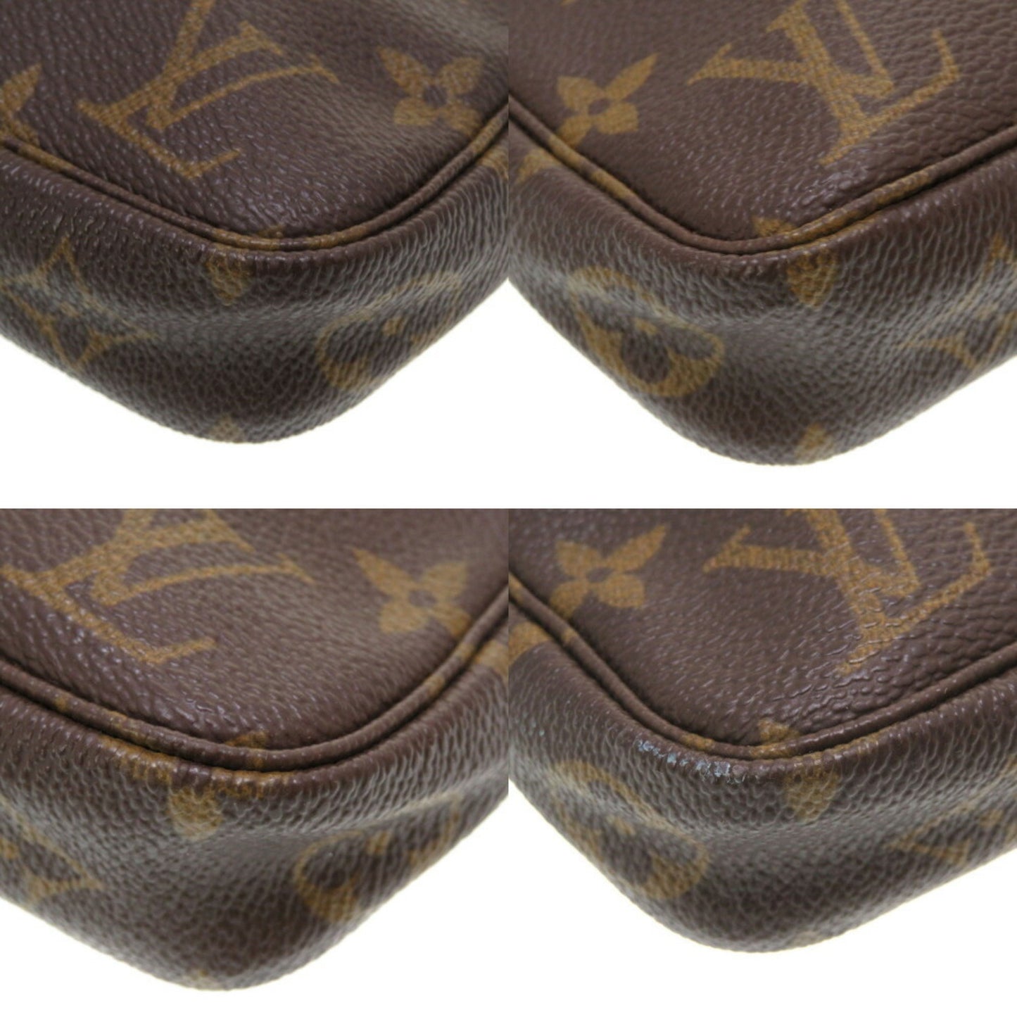 Louis Vuitton Pochette accessoires Brown Canvas Clutch Bag