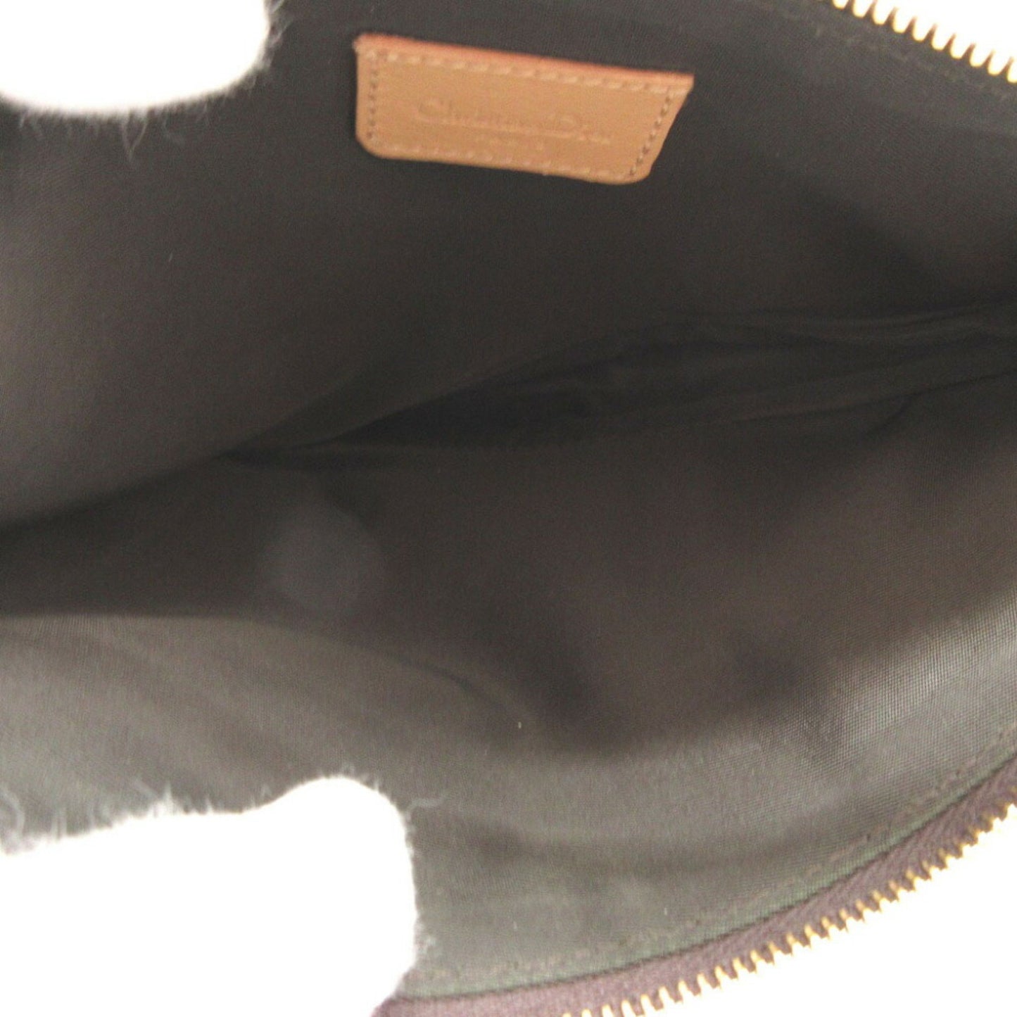 Dior Saddle Brown Canvas Hand Bag