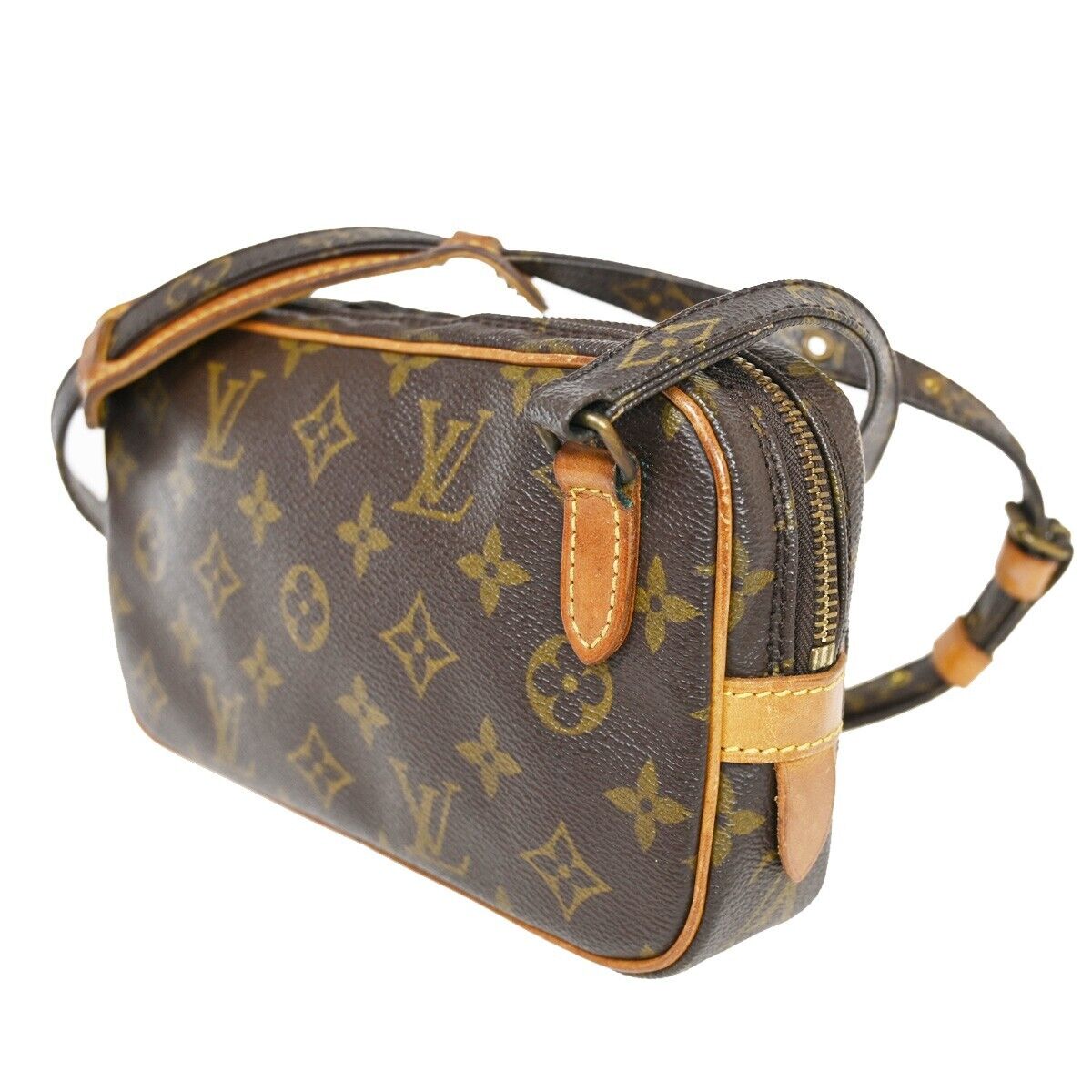 Louis Vuitton Marly Brown Canvas Shoulder Bag