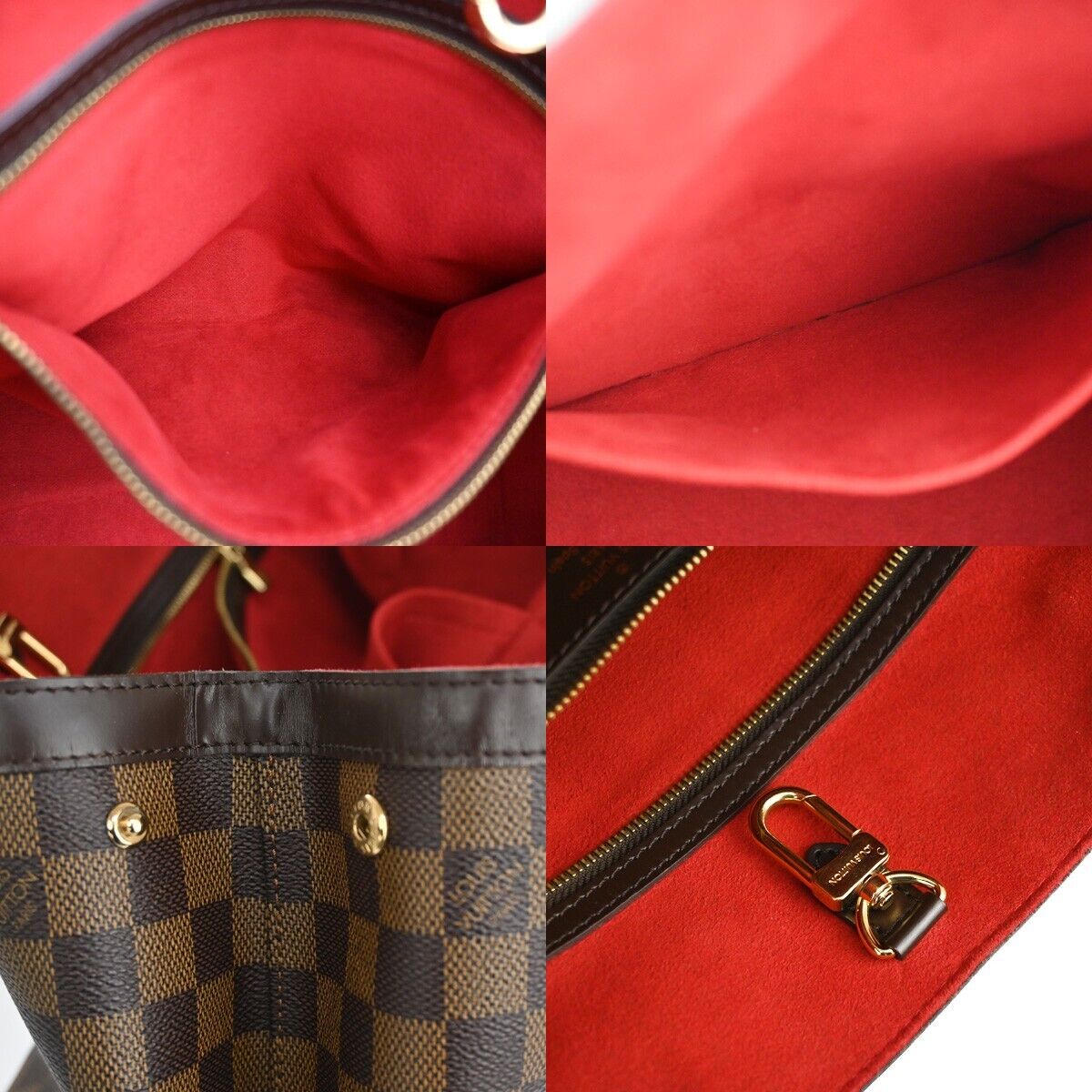 Louis Vuitton Hampstead Brown Canvas Tote Bag