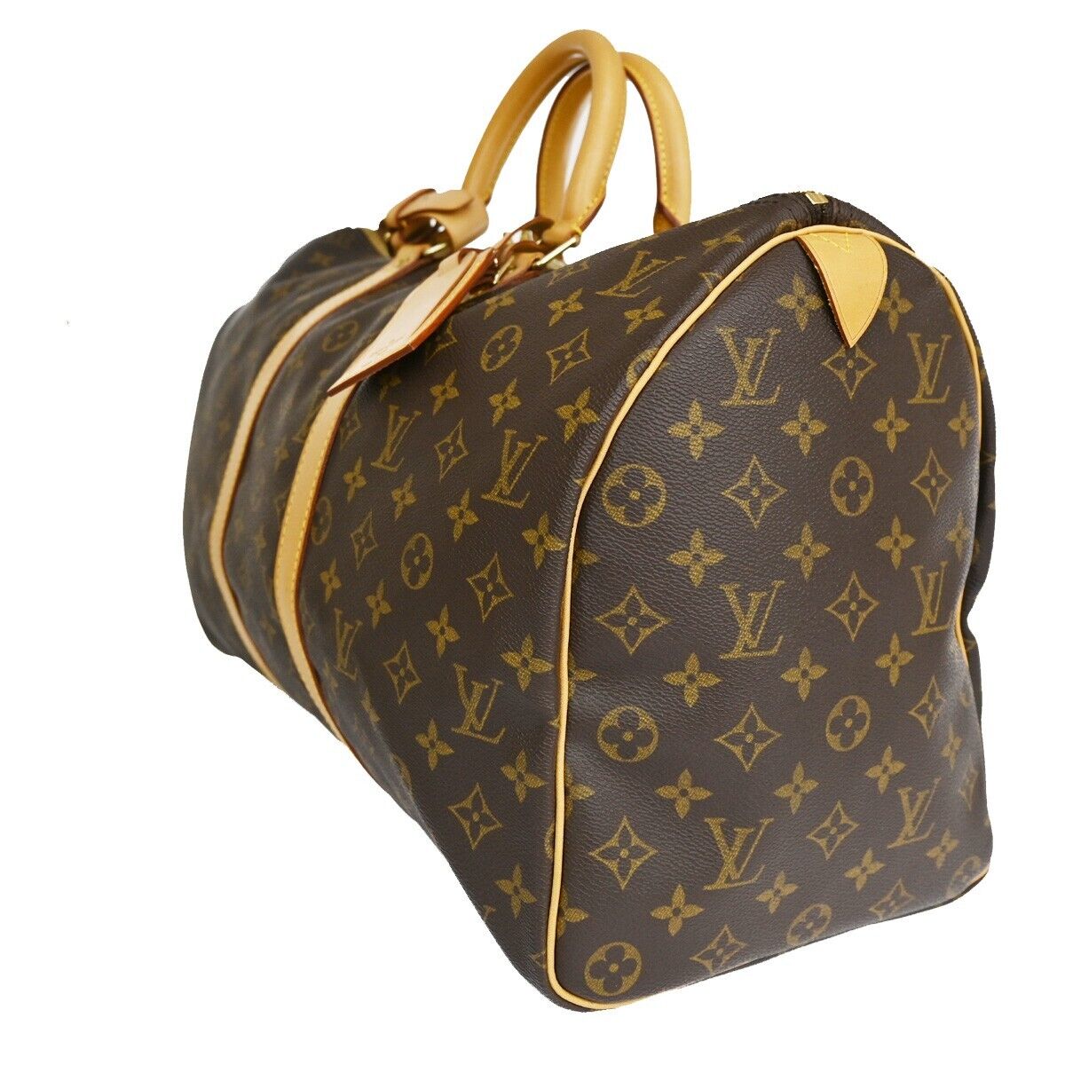 Louis Vuitton Keepall 45 Brown Canvas Travel Bag