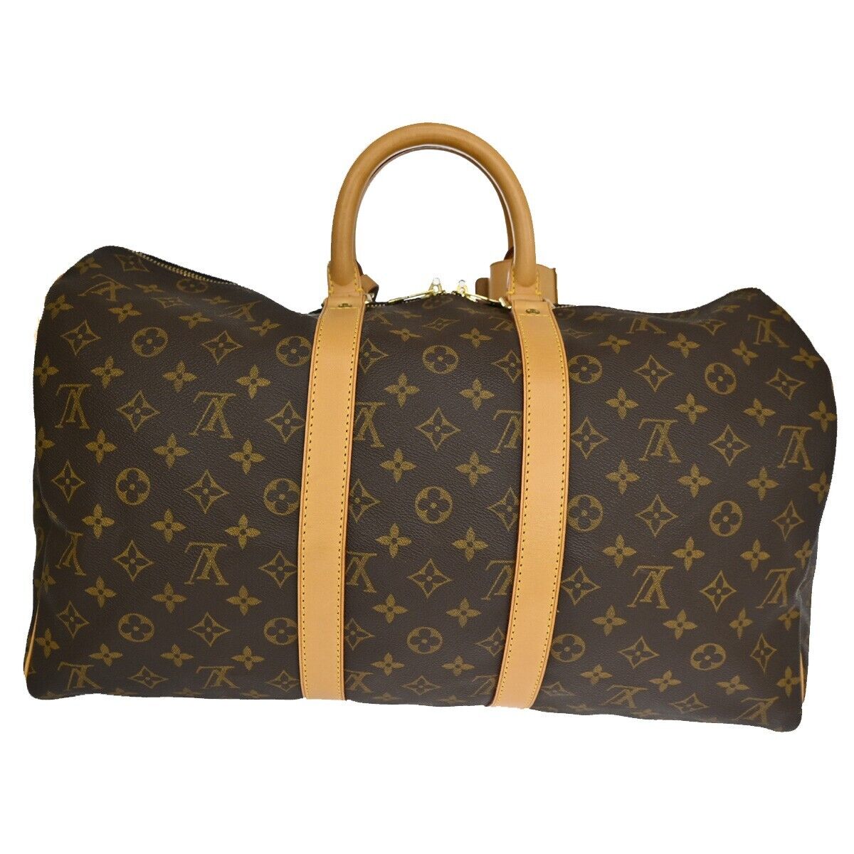 Louis Vuitton Keepall 45 Brown Canvas Travel Bag