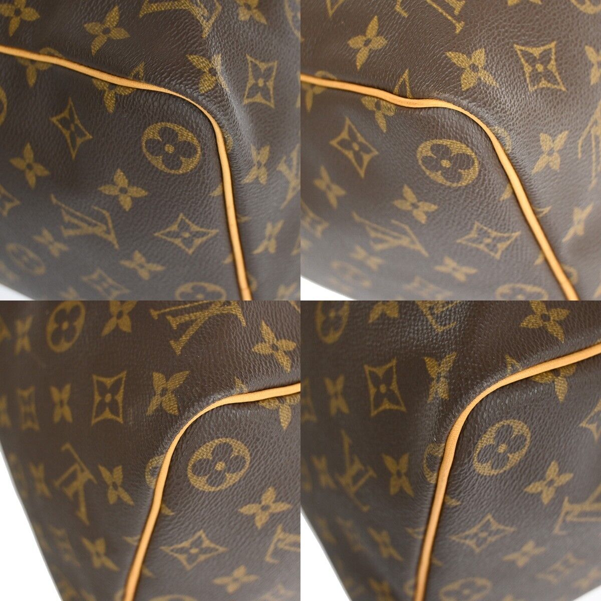 Louis Vuitton Keepall 45 Brown Canvas Travel Bag